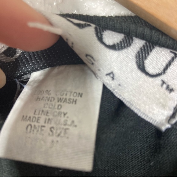 Vintage Loulou 80s Beaded Hand Painted Top Black Gold Crew Neck Short Sleeves - Picture 11 of 14